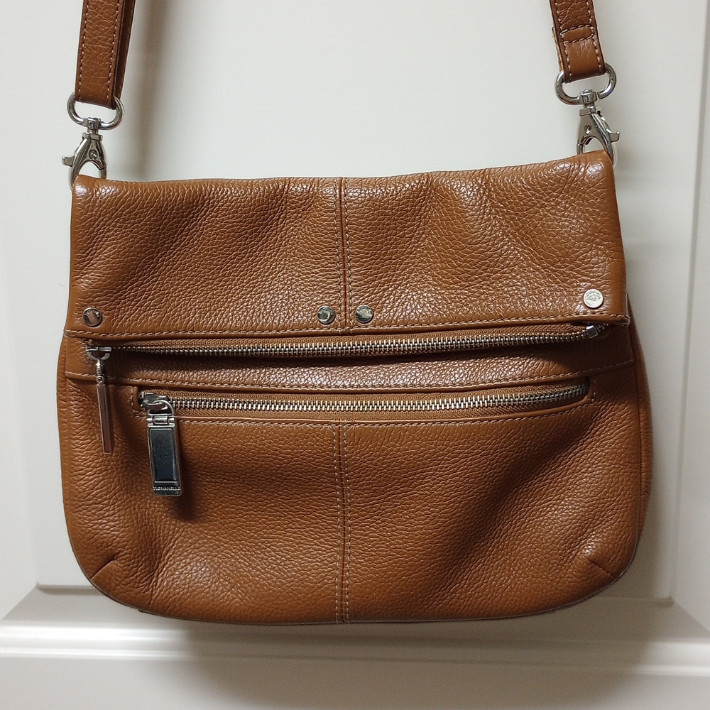 Tignanello Women's Brown Leather Crossbody Bag